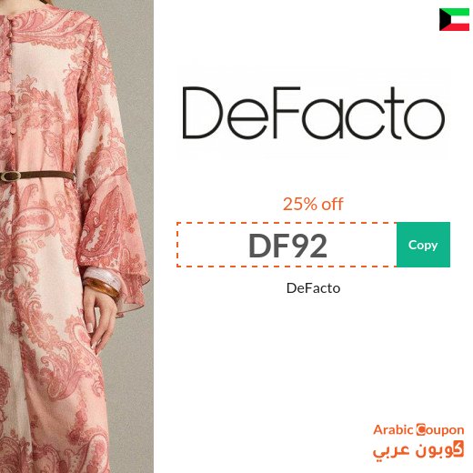 Defacto promo code and offers for elegant fashion with discounted prices up to 90%