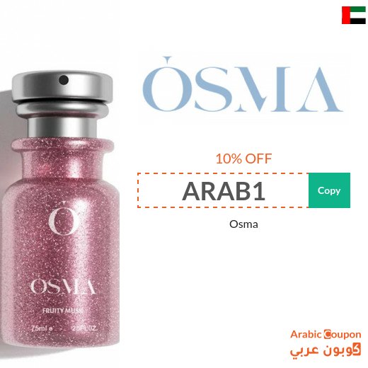 Osma coupon on all products with up to 10% off