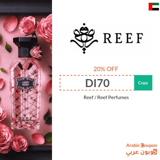 20% Reef perfumes promo code "DI70" on all products