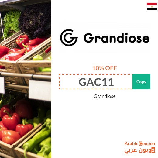 10% Grandiose promo code on groceries, fresh products and all products