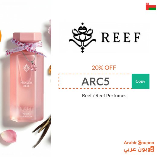 Reef Perfumes promo code "ARC5" on all purchases
