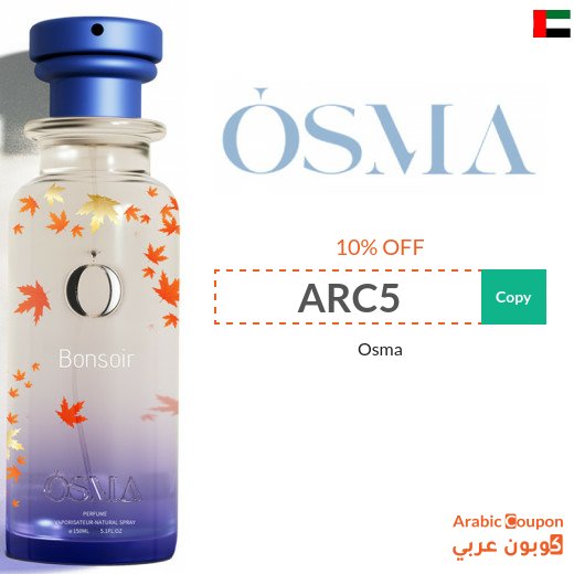 Osma discount code on all perfumes - New 2026
