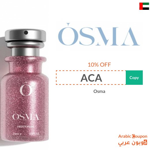 Osma coupon on all products with up to 10% off