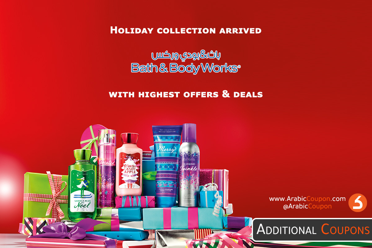 The holiday season collection arrives from a wide range of Bath and Body Works 2020 products - with 100% active discounts and offers