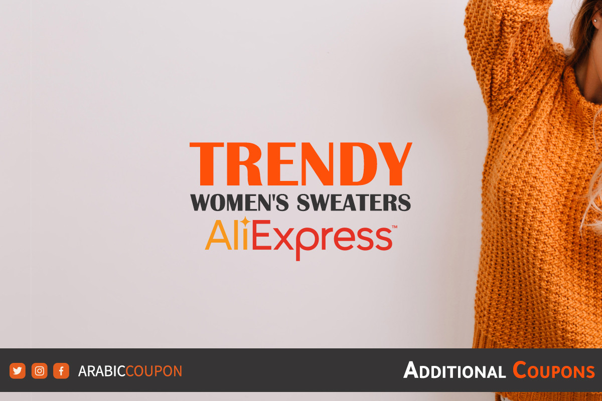 5 trendy women's sweaters from AliExpress with Aliexpress coupon and discount