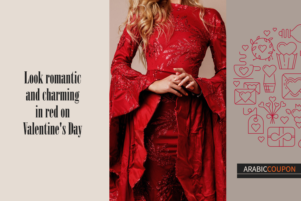 Look romantic and charming in red on Valentine's Day + Coupons