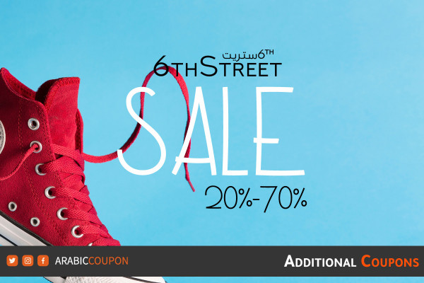 6th Street announced the end-of-season sale up to 70% with extra coupons