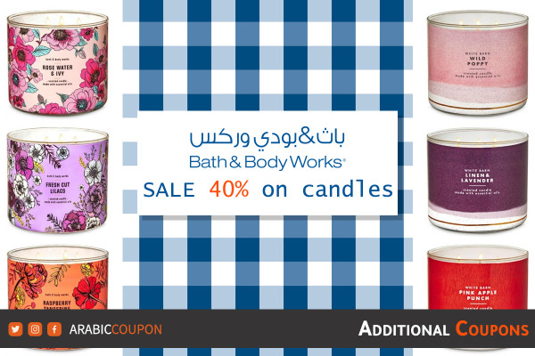 40% off Bath and Body Candles offers