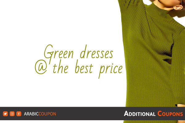 Green dresses at the best price with National Day coupons and offers