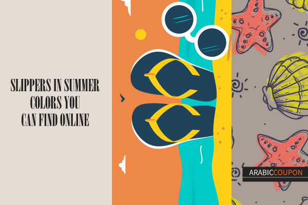 Slippers in summer colors you can find online