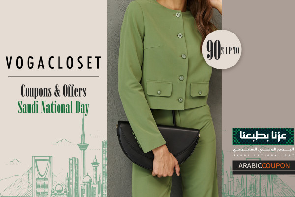 Top Saudi National Day offers up to 90% from Vogacloset in additional to Vogacloset coupons
