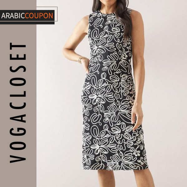 Wallis Floral Embroidered Midi Dress