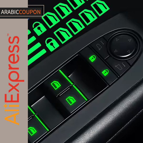 illuminated stickers for essential car buttons