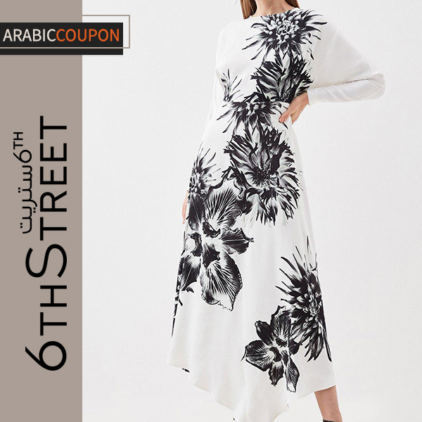Karen Millen's large floral print dress