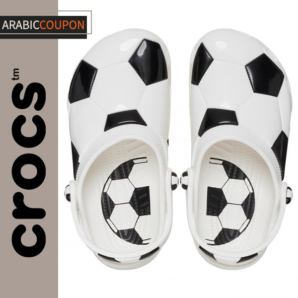 Crocs Football-printed Sandals