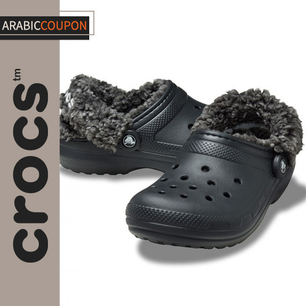 Classic black fleece-lined Crocs Clog Classic black fleece-lined Crocs Clog