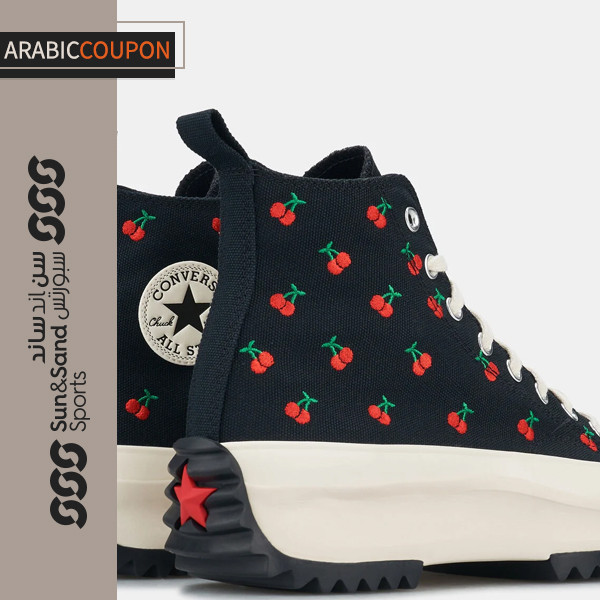 Converse Run Star Hike Cherry Embroidered Sneakers