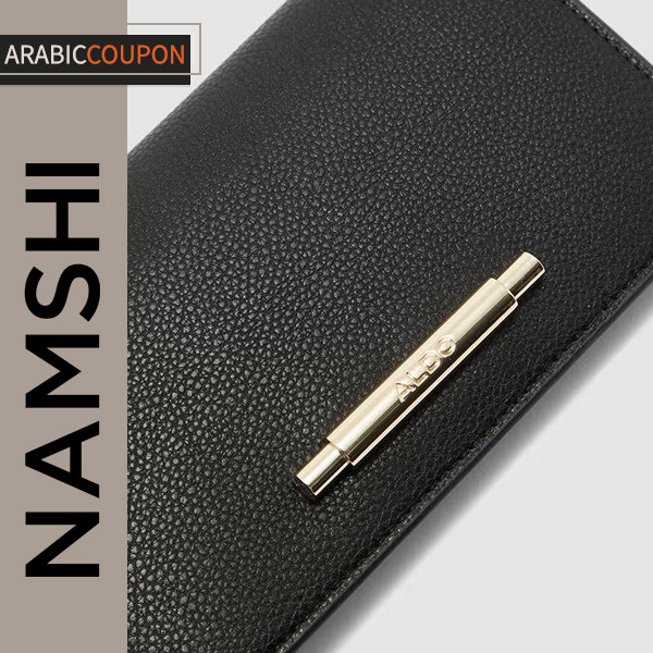 Black Leather Aldo Clutch