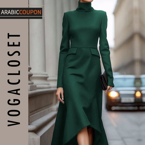 Uoozee Classic green dress