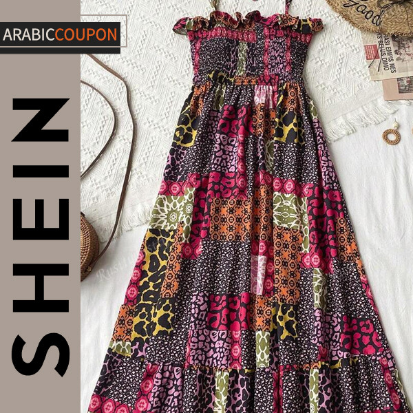 Shein Bohemian Checkered Dress