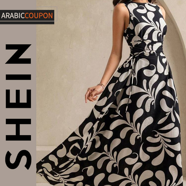Shein dress with paisley print