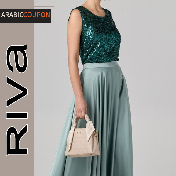 Riva green sequins blouse