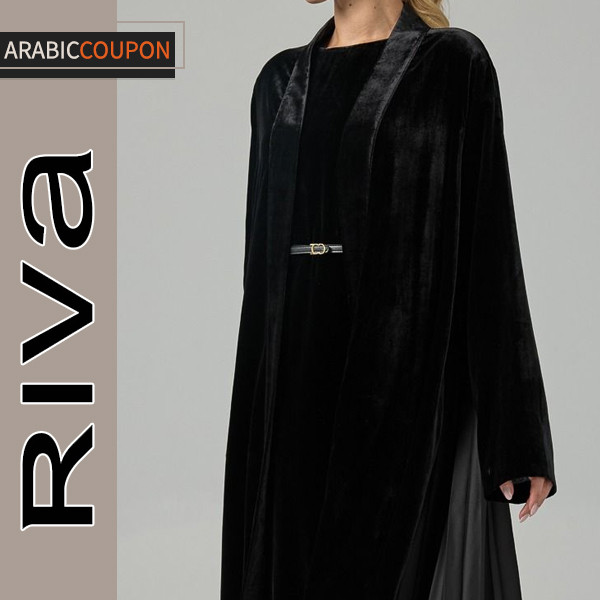 Black Velvet Riva Abaya