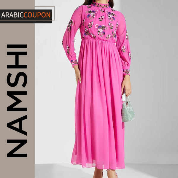 Frock and Frill maxi chiffon dress