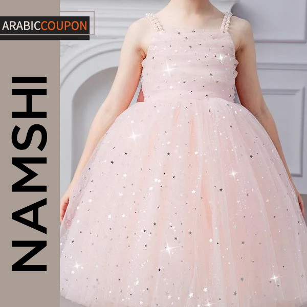 Pink fluffy mesh Take Two dress for girls