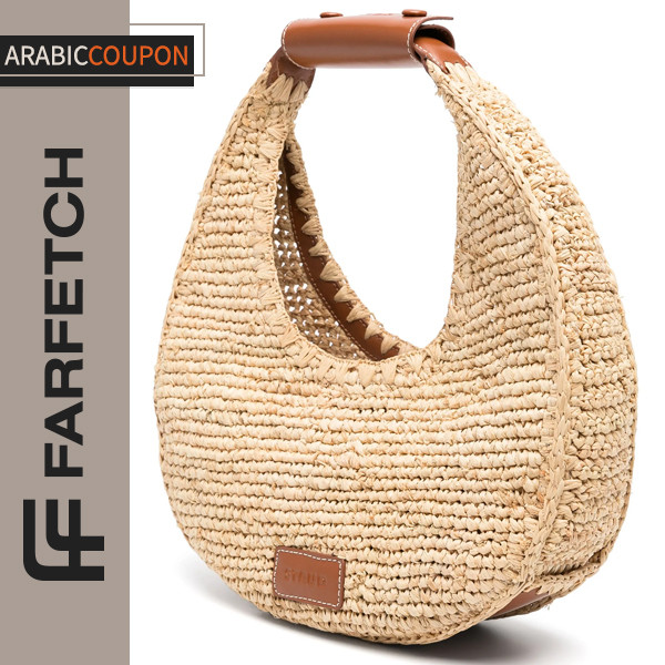 Staud Moon Raffia Bag