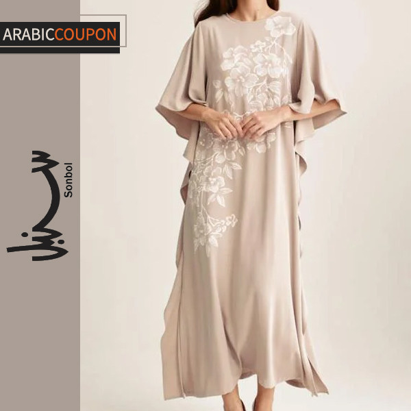Sonbol Jalabiya with rose pattern Sonbol Jalabiya with rose pattern