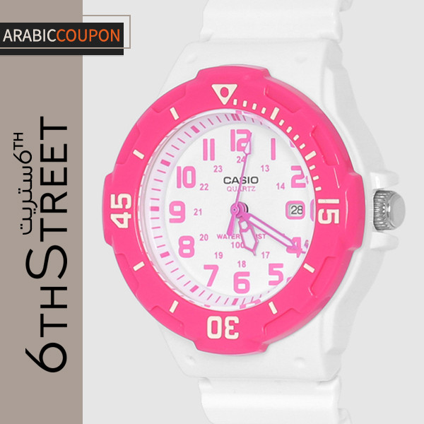 Casio watch with a boyish pink spirit