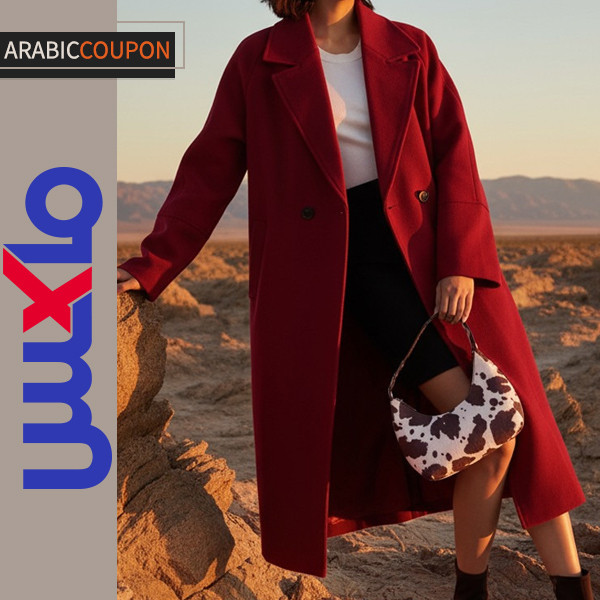 معطف ماكس فاشون الاحمر الانيق