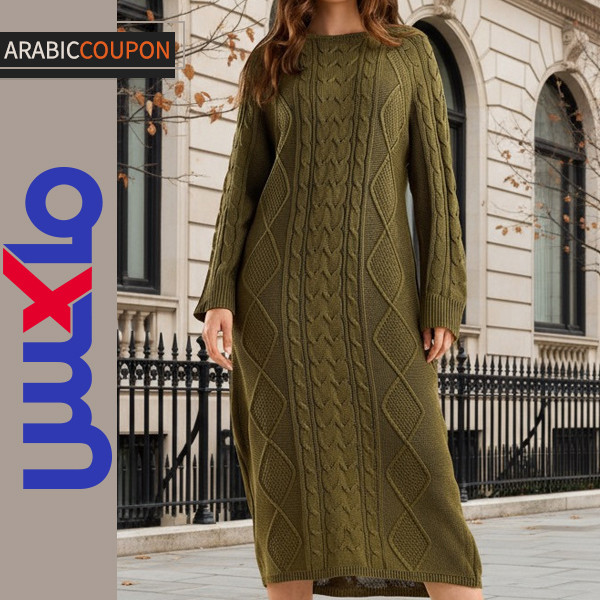 فستان ماكس فاشون صوفي محبوك فستان ماكس فاشون صوفي محبوك