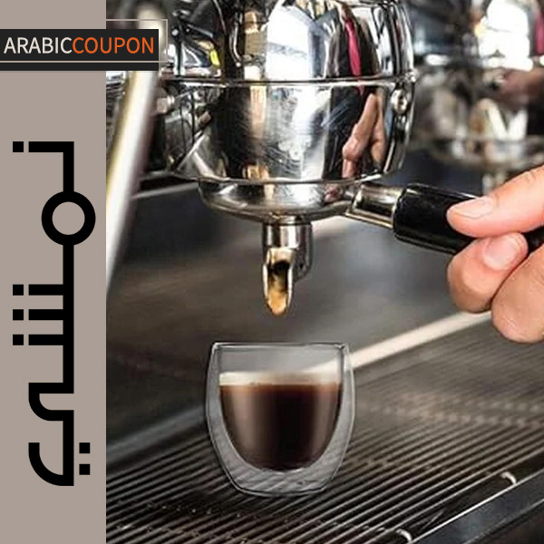 طقم أكواب قهوة زجاجية مزدوجة