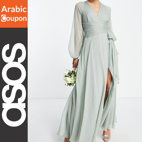 ASOS maxi wrap dress