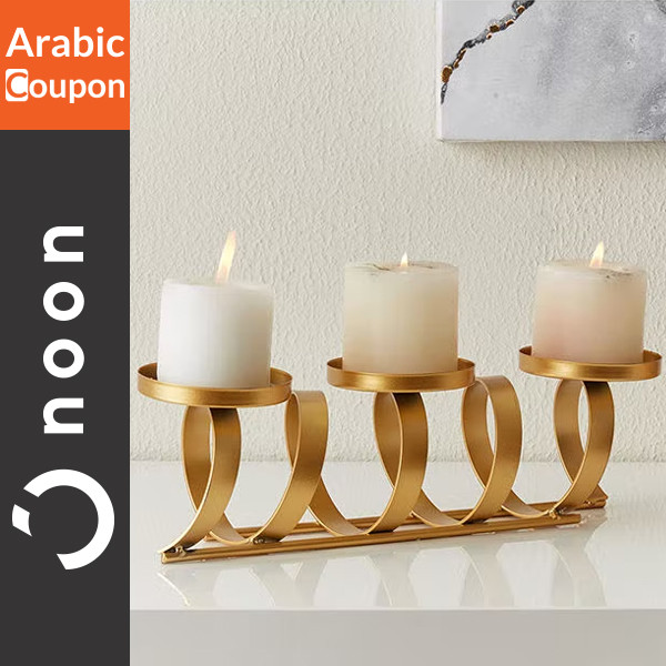 Gold Eva candle holder