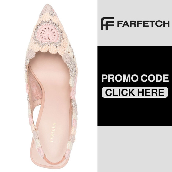 Le Silla Murilel Crochet Pumps with Farfetch promo code