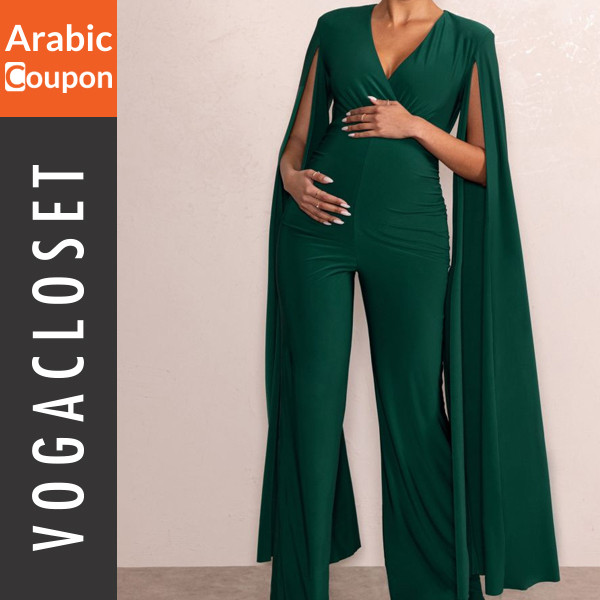 Club L London green Jumpsuit for pregnant women