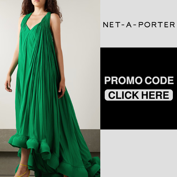 Lanvin Ruffle Chiffon Dress - Green Dress for Saudi National Day 92