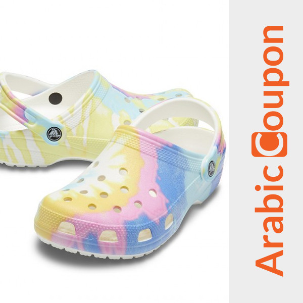 Classic Tie Dye Graphics Crocs - BEST Crocs Designs For Women