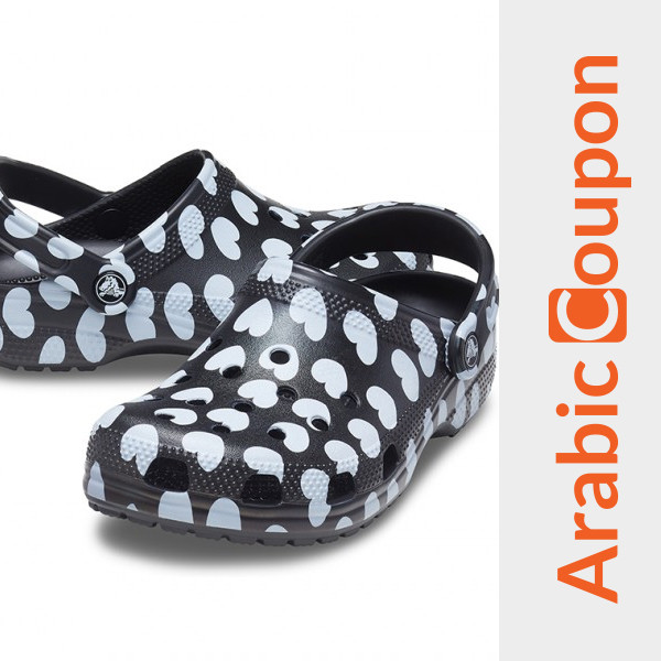 Classic Crocs Heart Print Flip Flop - BEST Crocs Designs For Women