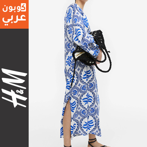 فستان h&m ماكسي فضفاض