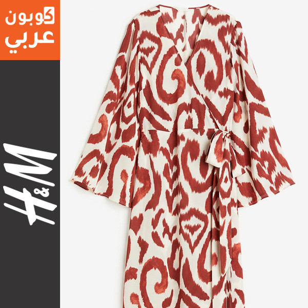 تسوق فستان H&M طويل بتصميم ملفوف