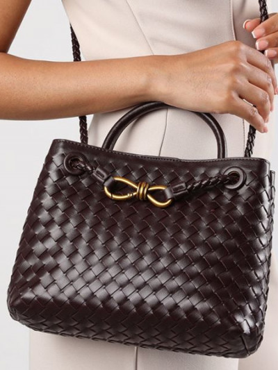 64% Black Friday Sale on Where's That From Brown Woven Leather Bag, plus Vogacloset coupon