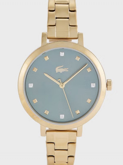 64% Noon Sale on Lacoste Analog Watch Gold and additional savings with Namshi coupon