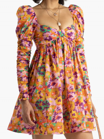 70% off on Zimmermann Floral Print Mini Dress with The Outnet coupon