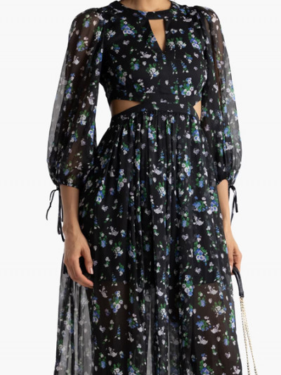 70% off The Outnet on Maje Floral Print Midi Dress plus The Outnet coupon
