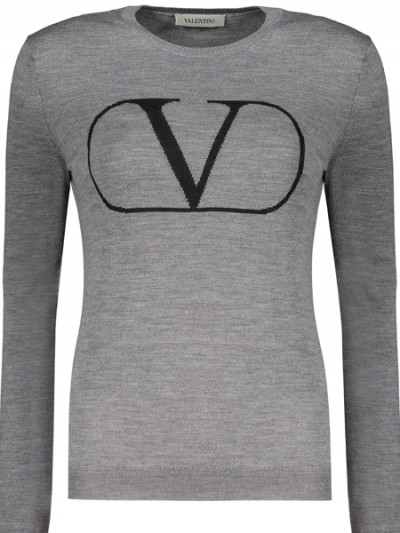 75% off on Valentino Garavani Large Logo Intarsia Knit Sweater plus Farfetch coupon
