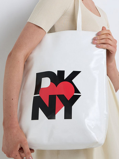 79% off on DKNY Large Logo Heart Tote Bag with 6th Street coupon